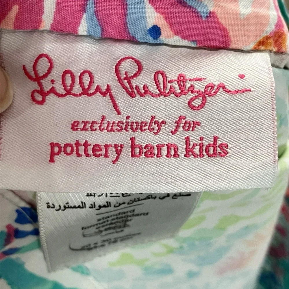 Lilly Pulitzer for Pottery Barn Kids Mermaid Twin Sheet Set 3 Pc Cotton